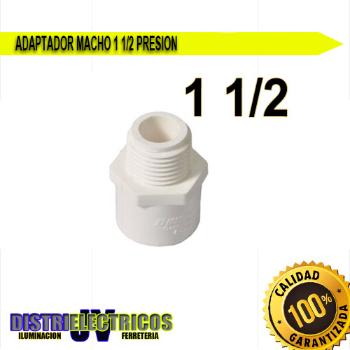 ADAPTADOR MACHO 1 1/2 PRESION