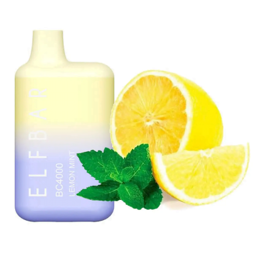 Elf bar BC - LEMON MINT (menta e limão) 4 .000Pufs