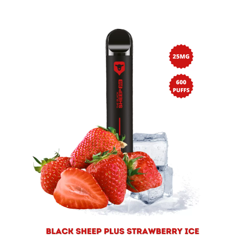 Black Sheep - STRAWBERRY ICE (morango) 600Pufs