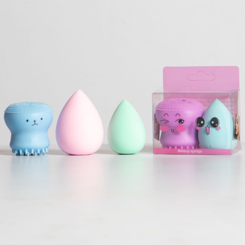 Beauty blender y pulpo limpiador facial