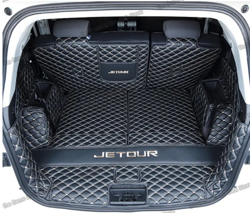 Negro-Alfombra de maletero Jetour x70