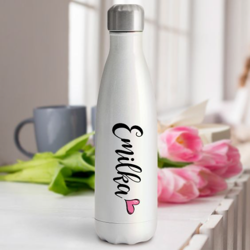 Botella Acero Inoxidable Blanca