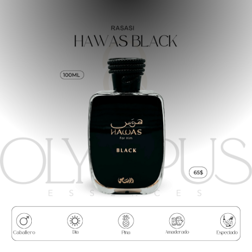 HAWAS BLACK 3.4 Oz