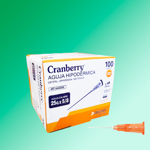 Agujas descartables 25Gr 5/8