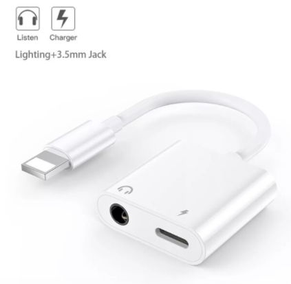 Adaptador Lightning a Audio (Jack 3.5) y Carga