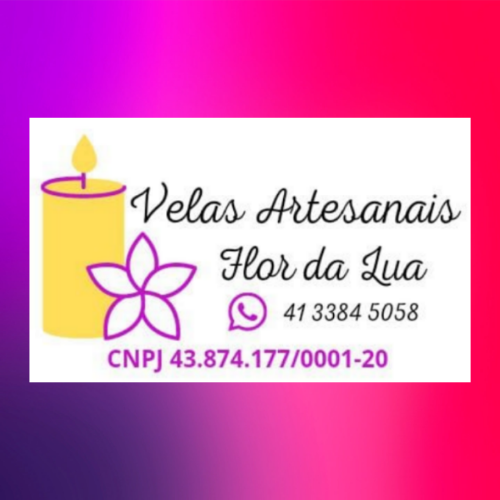 Velas Artesanais Flor da Lua 
