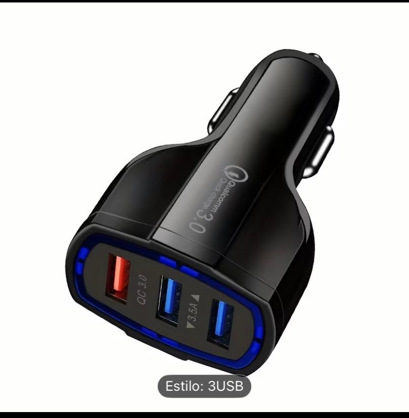 Cargador 3 usb