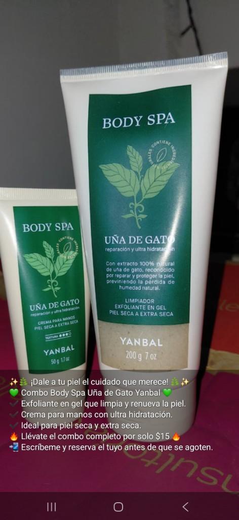 Exfoliantes y crema uña de gato
