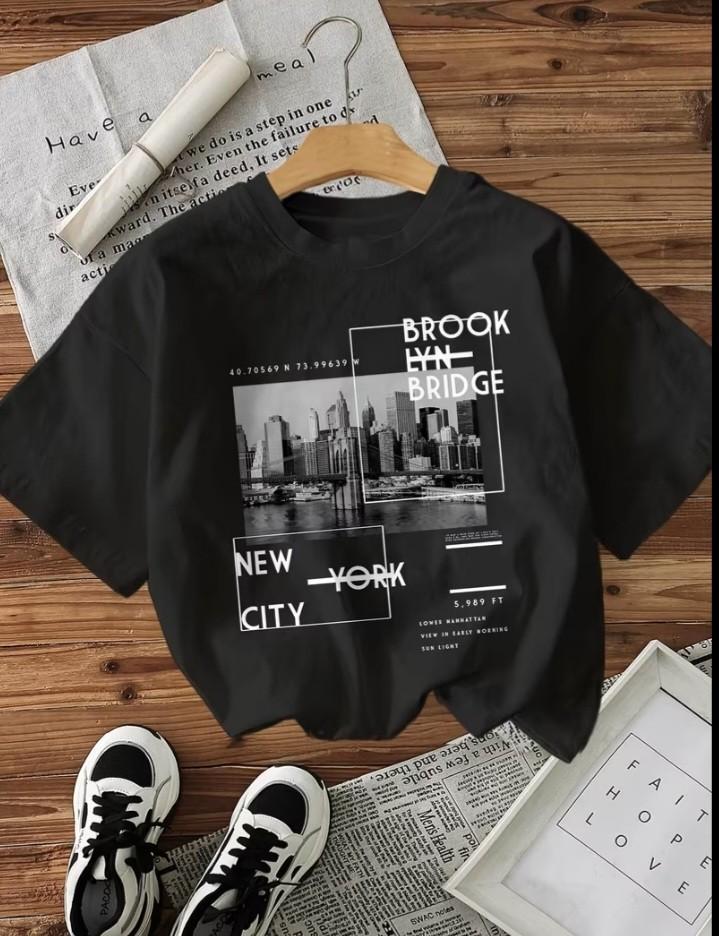 Blusa corta negra de mujer