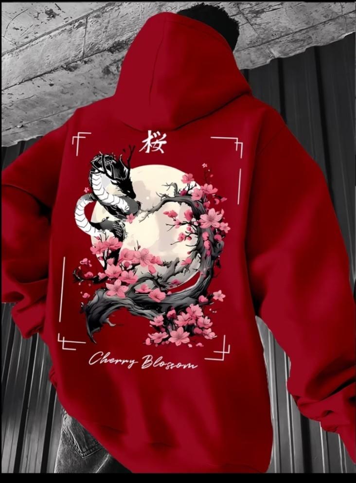 Sudadera con capucha para hombre estampado