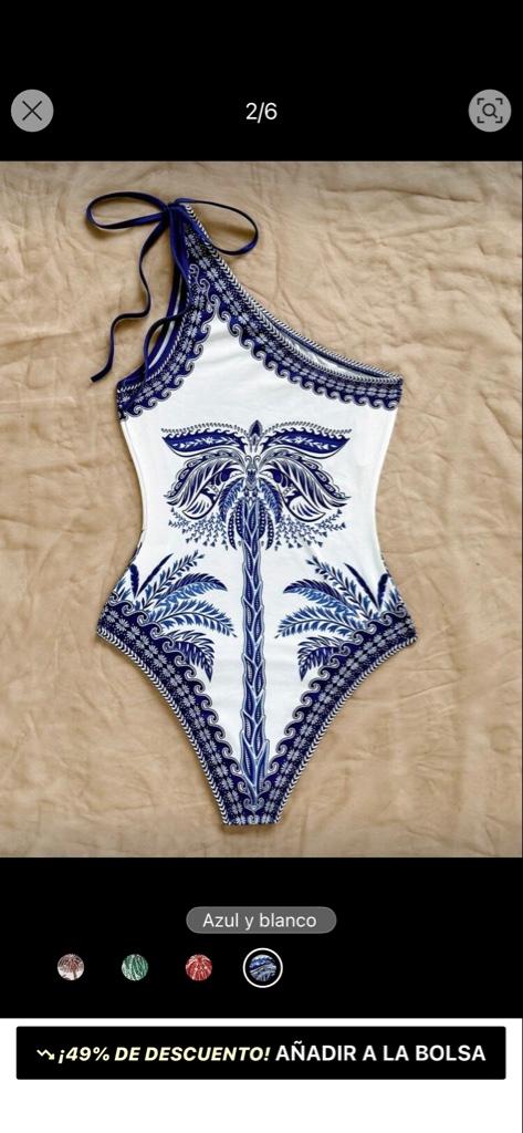 Miniatura 2 de Body estampado con broche abajo en talla S y M