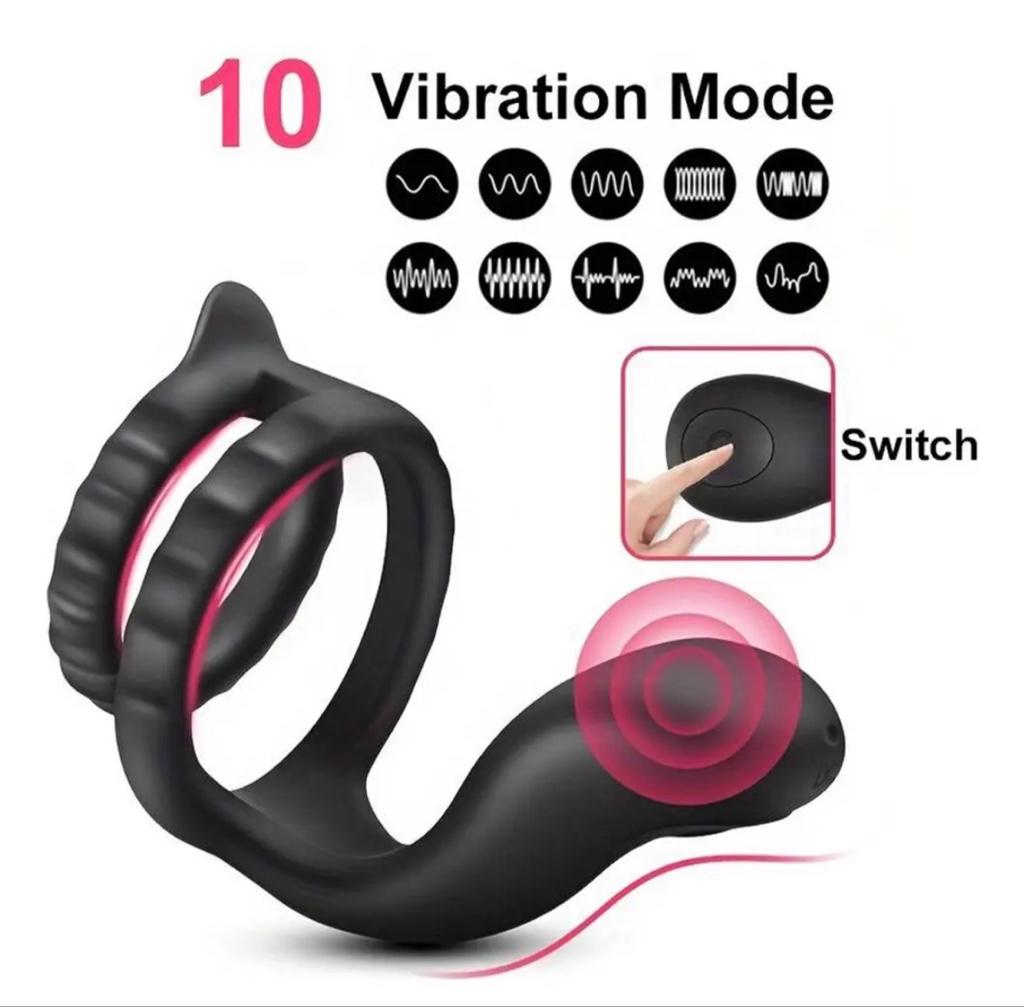 Miniatura 2 de Anillo vidrador para pene