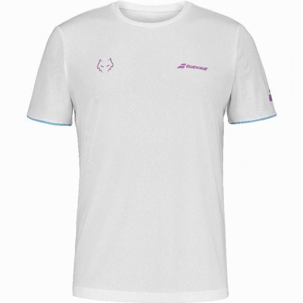 Camiseta Babolat Juan Lebron Blanco Rosa