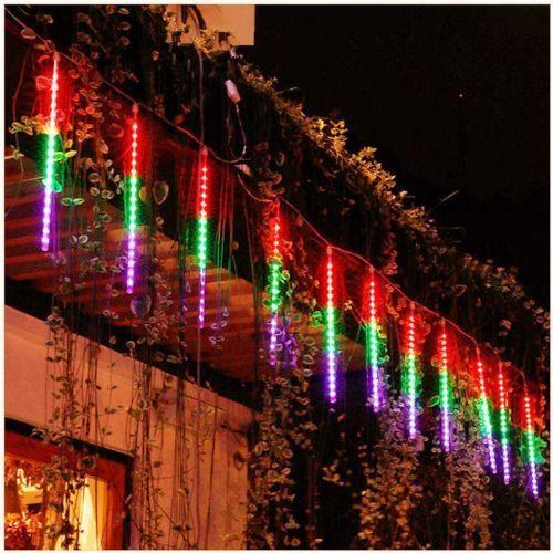 *LUCES TIRA NAVIDEÑA 8 TUBOS GUIRNALDA* colores.