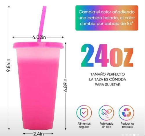 Miniatura 2 de 10 vasos 24oz colores mixtos