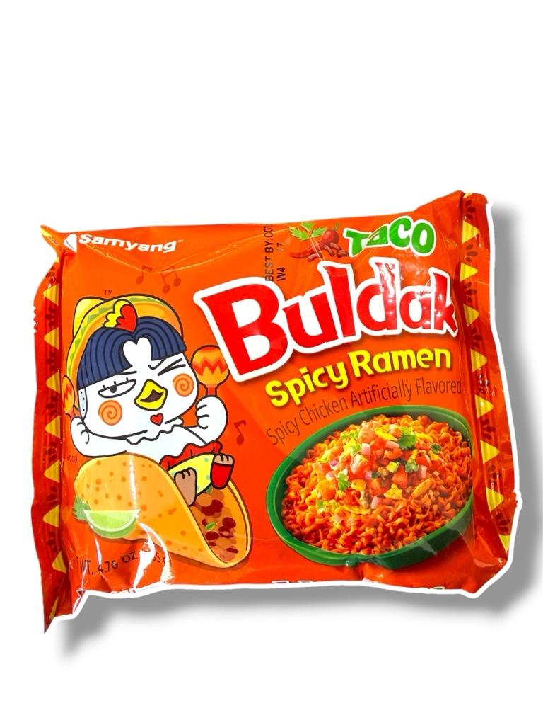 Buldak spicy ramen taco