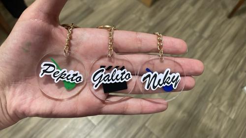 Llaveros en acrílico