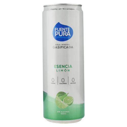 Agua gasificada limon
