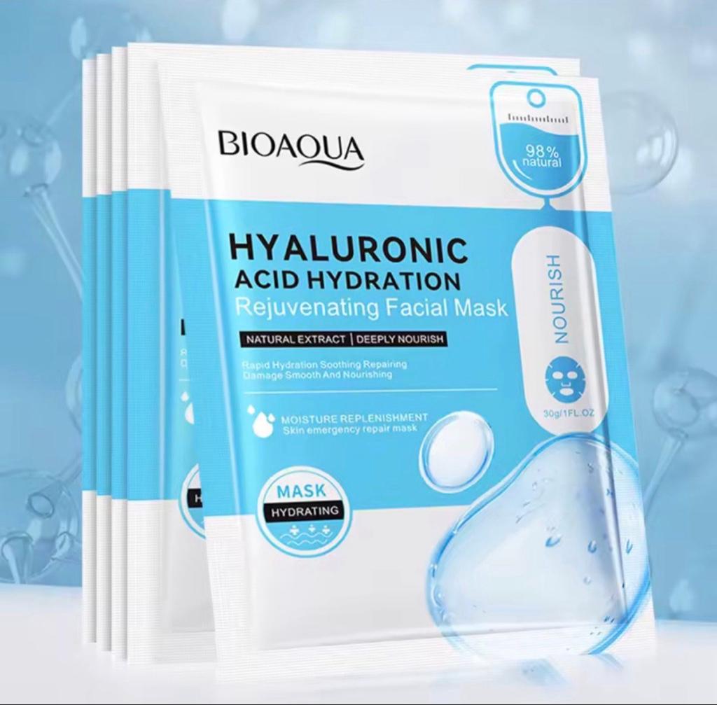 BIOAQUA MASCARILLA FACIAL - ÁCIDO HIALURONICO