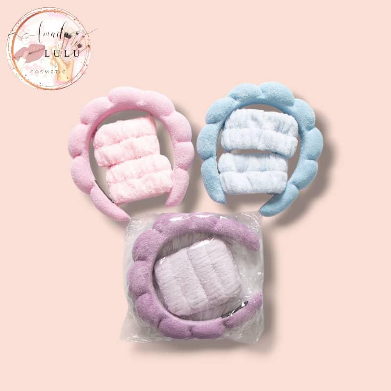 Miniatura 2 de Balaca de Maquillaje Puff con muñequeras