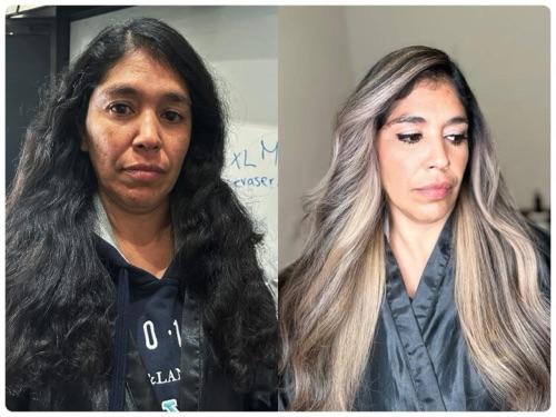 Extracciones de negro y rojo sin decolorante