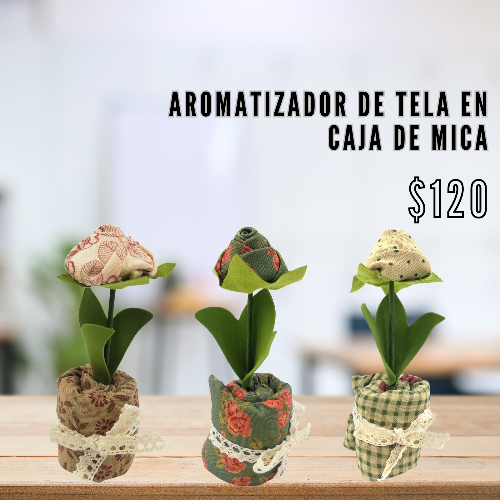 Aromatizador de tela en caja de mica