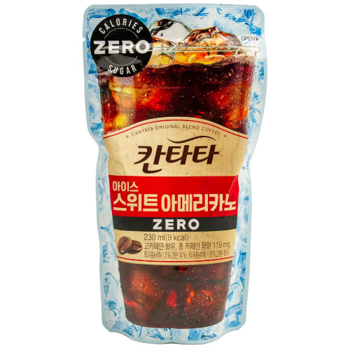 Cantata Café Frío Americano Negro Sin Azúcar