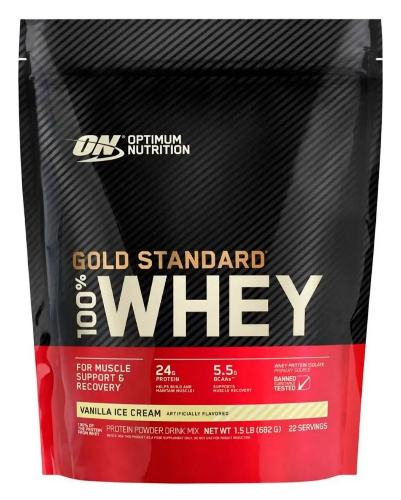 100% GOLD STANDARD VAINILLA OPTIMUN NUTRITION WHEY PROTEIN