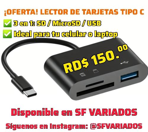 LECTOR DE MEMORIAS Y USB 3.0