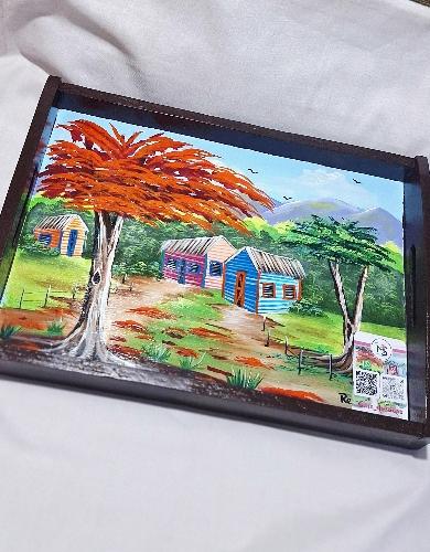 Bandeja Paisaje Campesino 14 x 10