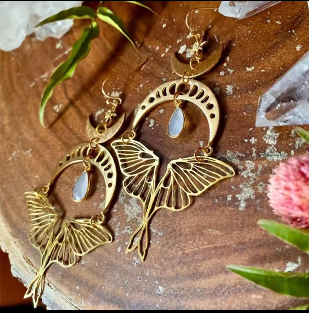 Aretes mariposa vintage