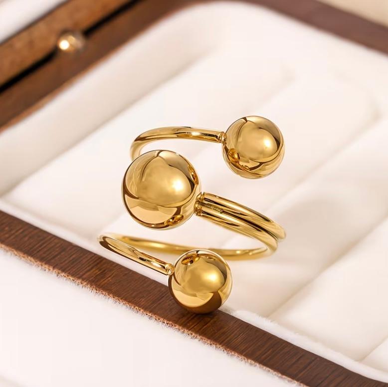 Anillo pelotitas acero inoxidable