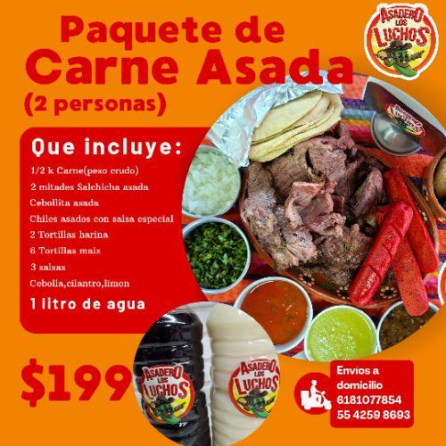 Paquete de carne para 2 personas
