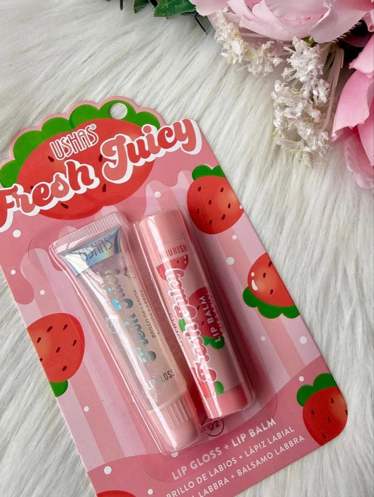 Dúo Fresh Juicy, bálsamo + Gloss