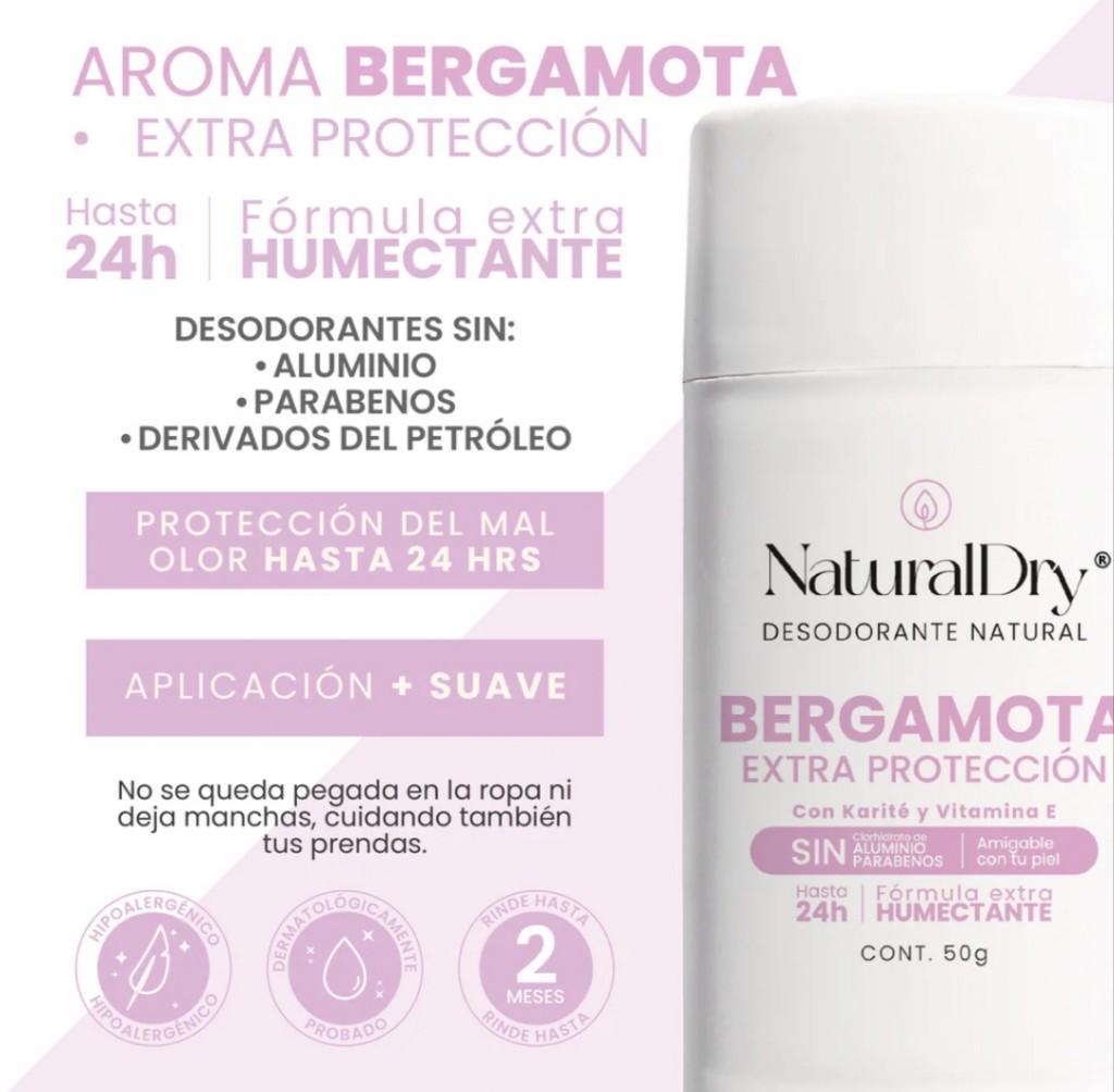 Desodorante natural bergamota