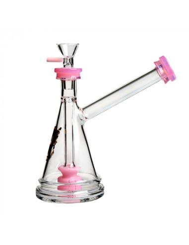 Bong Pequeño Quemador Arriba Rosado