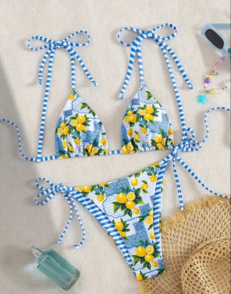 Miniatura 3 de Bikini  Azul con limones