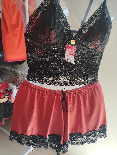 Baby Doll Gaby Preto c/ Ver Tam: M e G