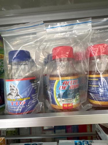 Aceite tiburón y raya