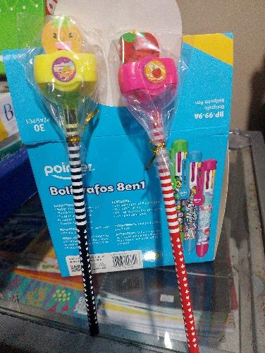 3 en 1 lapiz borrador y sacapuntas