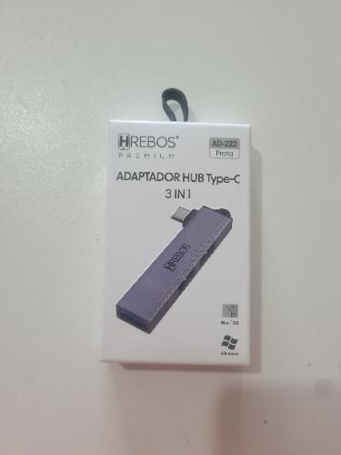 Adaptador 3 em 1 USB para tipo C  AD-222