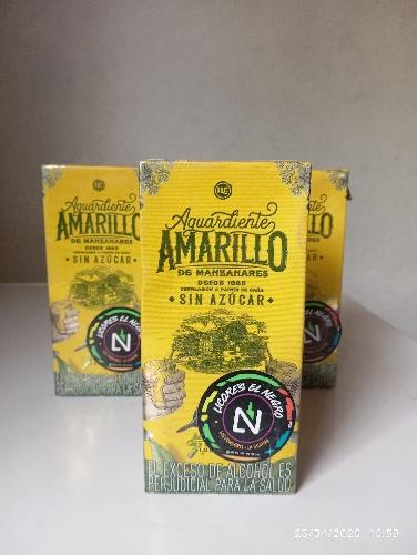 Aguardiente amarillo de manzanares tetra