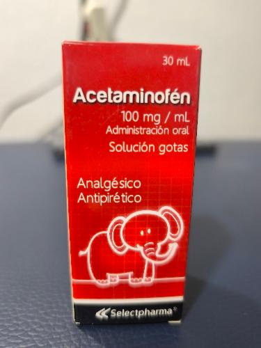 Acetaminofén 100mg/ml solución gotas 30ml