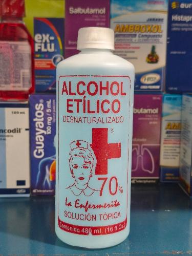 Alcohol etílico 480ml solución tópica