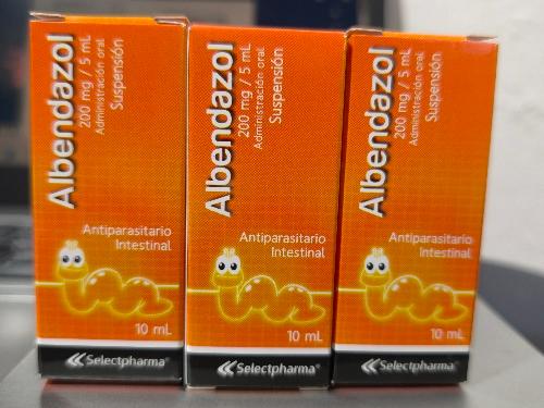 Albendazol Suspensión 200mg/5ml , 10ml Selectpharma