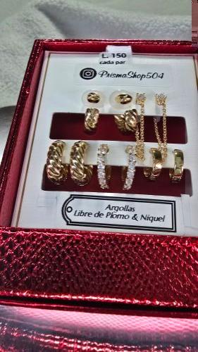 Miniatura 2 de Argollas & Cuffs (Dorado)
