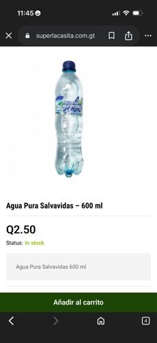 Agua pura salvavidas