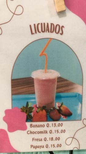 Licuados de fresa