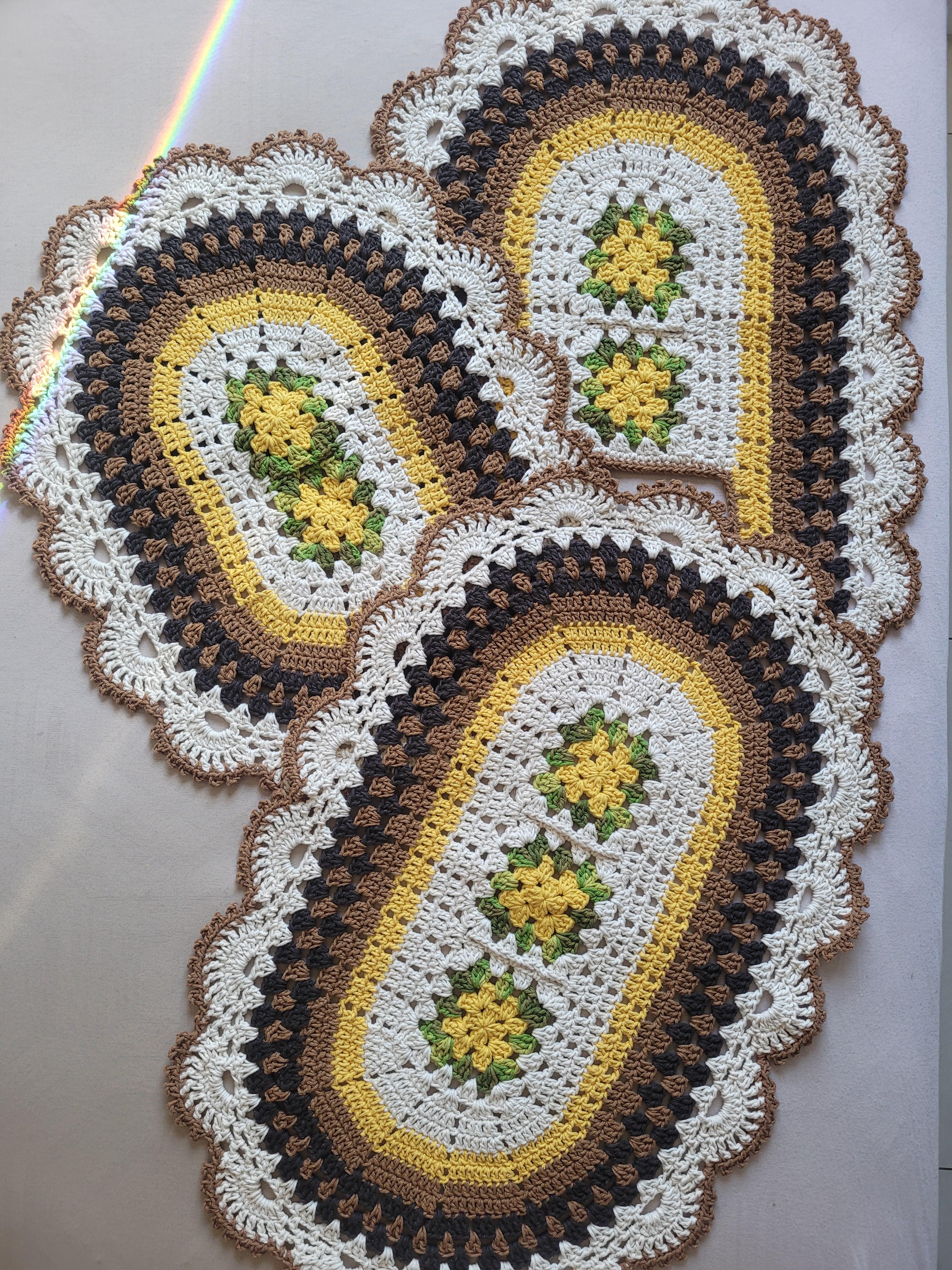 Jogo de banheiro Fátima - AMARELO+MARROM