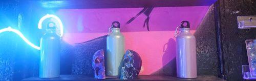 Cilindros p Agua Aluminio Glitter Colores
